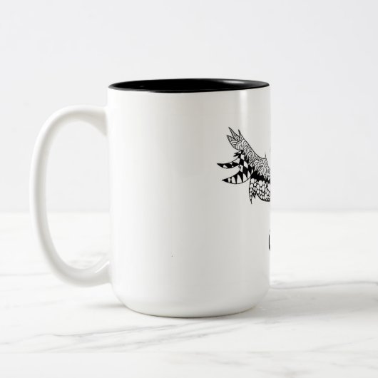 Tasse de café avec la conception de Phoenix (Gauche)