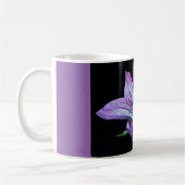 tasse de café avec la fleur pourpre (Gauche)