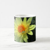 tasse de café avec la fleur sauvage jaune (Centre)