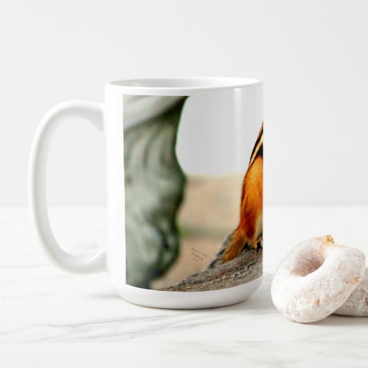 Tasse de café avec la photo de tamia (Avec donut)