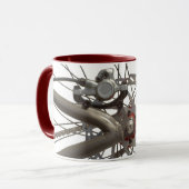 Tasse de café avec la roue de dos de bicyclette (Devant gauche)