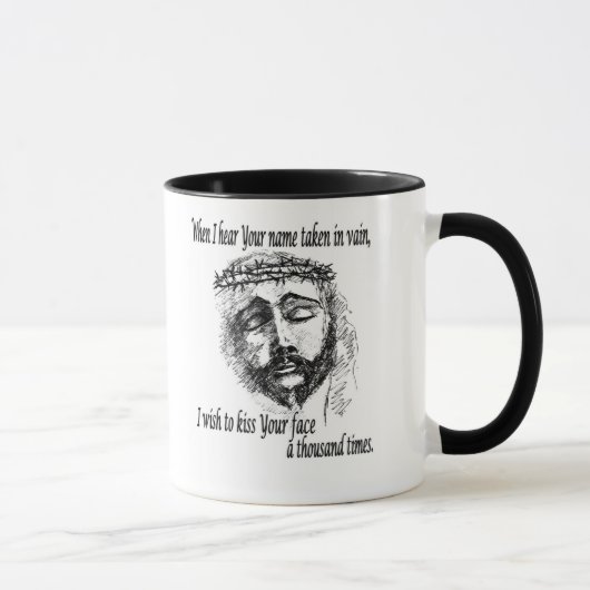 Tasse de café avec la tête du Christ (Droite)