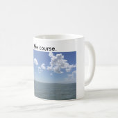 Tasse de café avec le bateau indiquant le séjour (Devant droit)