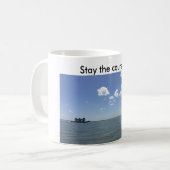 Tasse de café avec le bateau indiquant le séjour (Devant gauche)