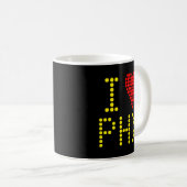 Tasse de café avec le code aéroportuaire favori (Devant droit)