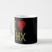 Tasse de café avec le code aéroportuaire favori (Devant gauche)