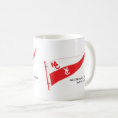 Tasse de café avec le double burgee (Devant droit)