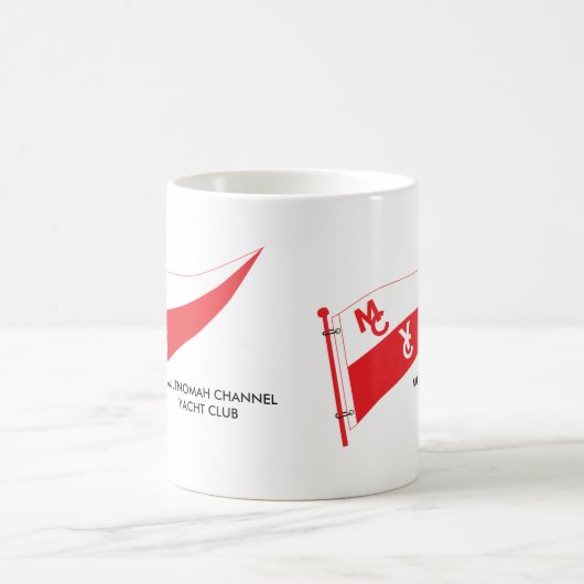 Tasse de café avec le double burgee (Centre)