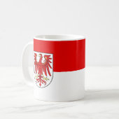 Tasse de café avec le drapeau de Brandebourg (Devant gauche)