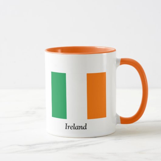Tasse de café avec le drapeau de l'Irlande (Droite)