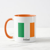 Tasse de café avec le drapeau de l'Irlande (Gauche)