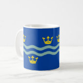 Tasse de café avec le drapeau du Cambridgeshire (Devant gauche)