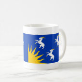 Tasse de café avec le drapeau du comté de Merionet (Devant droit)