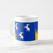 Tasse de café avec le drapeau du comté de Merionet (Devant gauche)