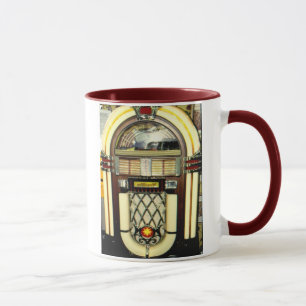 Tasse de café avec le juke-box "danse dans le