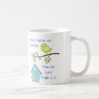 Tasse de café avec le vers de bible