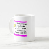 tasse de café avec l'énonciation drôle (Devant gauche)