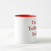 Tasse de café avec l'énonciation italienne (Centre)