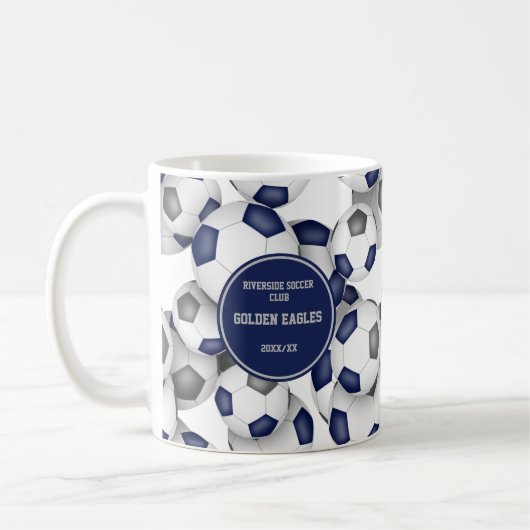 tasse de café avec les couleurs de l'équipe de foo (Gauche)