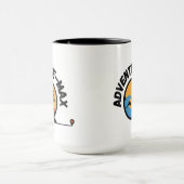 Tasse de café avec logo Adventure-MAX (sans texte) (Centre)