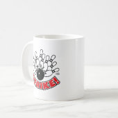 Tasse de café avec logo de bowling 10 quilles - St (Devant gauche)