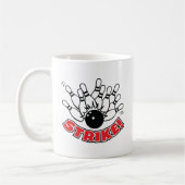 Tasse de café avec logo de bowling 10 quilles - St (Gauche)