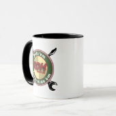Tasse de café avec logo de RDH Garage (Devant gauche)