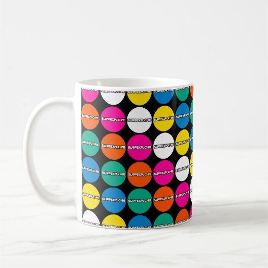 Tasse de café avec logo surfEXPLORE (Gauche)