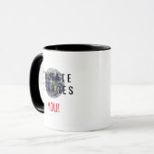 Tasse de café avec message de sensibilisation au c (Devant gauche)