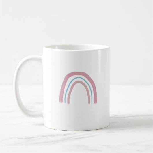 Tasse de café avec peinture arc-en-ciel (Gauche)