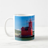 Tasse de café avec phare de Holland Harbor (Gauche)