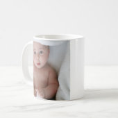 Tasse de café avec photo de bébé (Devant gauche)