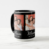 Tasse de café avec photo de script établi par mama (Devant gauche)