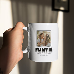 Tasse de café avec photo de Tante Funtie moderne