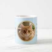 Tasse de café avec photo et nom de chat roux perso (Centre)
