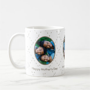 Tasse de café avec photos de famille et message po