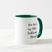 Tasse de café avec phrase drôle (Devant droit)