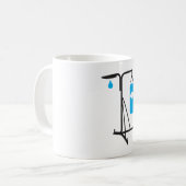 Tasse de café avec sac de frappe de boxe (Devant gauche)