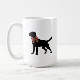 Tasse de café avec silhouette de chien Labrador Re