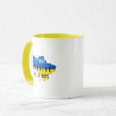 Tasse de café avec superposition des couleurs de l (Devant gauche)