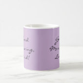 Tasse de café avec texte personnalisé (Centre)