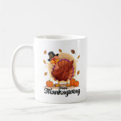 Tasse de café avec typographie de Thanksgiving joy (Gauche)