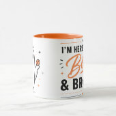 Tasse de café avec typographie drôle d'Halloween (Centre)