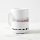 Tasse de café avec un biplan là-dessus (Devant gauche)