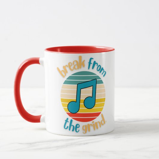 Tasse de café avec une croche de musique (Gauche)