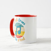 Tasse de café avec une croche de musique (Devant gauche)