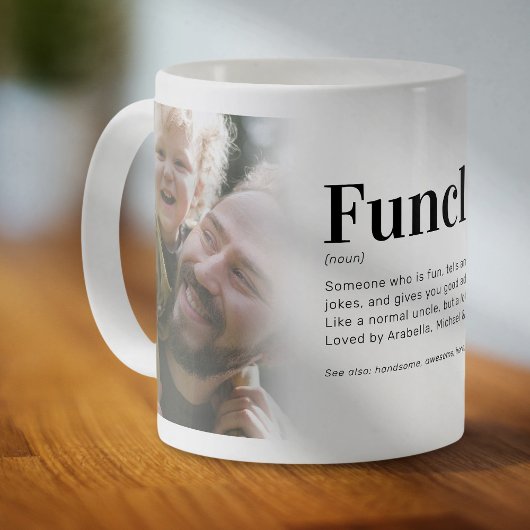 Tasse de café avec une définition drôle de Funcle