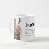 Tasse de café avec une définition drôle de Funcle (Devant gauche)