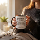 Tasse de café avec une définition drôle d'ingénieu