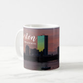 Tasse de café avec vue sur Boston Massachusetts (Devant gauche)